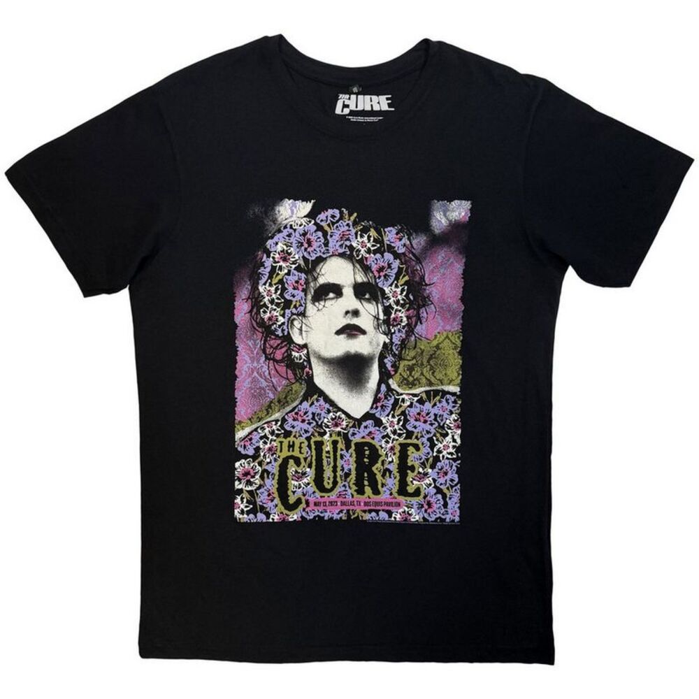 The Cure Unisex Adult Dallas 05.13.23 Poster T-Shirt / Black